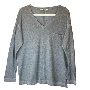 Aldo Martins AMS PURE Sweater Cotton Cashmere Blend Shimmer Minimalist Sz 12